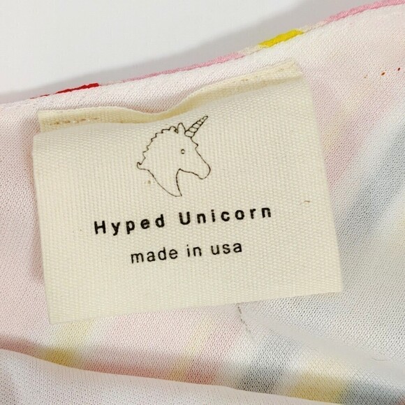 Hyped Unicorn Maxi Dress Womens Medium Multicolor Striped Slip Relaxed Fit USA - Picture 2 of 13